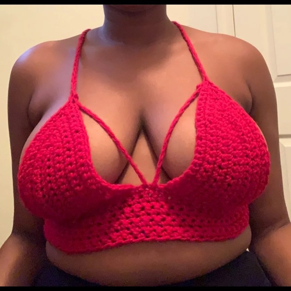 Tops - Red crop top